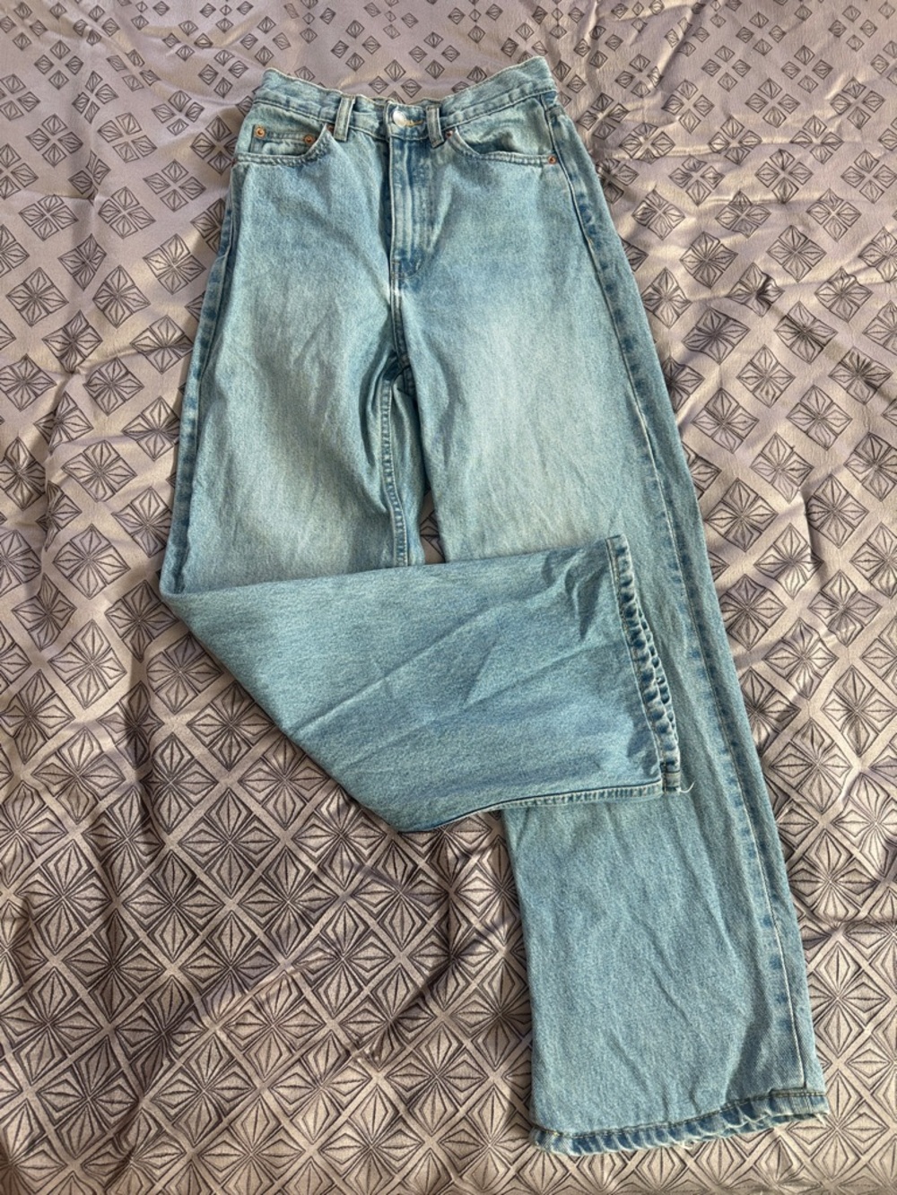Dr. Denim High Rise Straight Leg Jeans - Light Blue